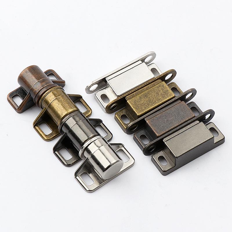 Zinklegering Antik Skåp Magnetlås - Stark Rund Magnet för Skåp, Garderober och Kraftig Möbelbeslag.