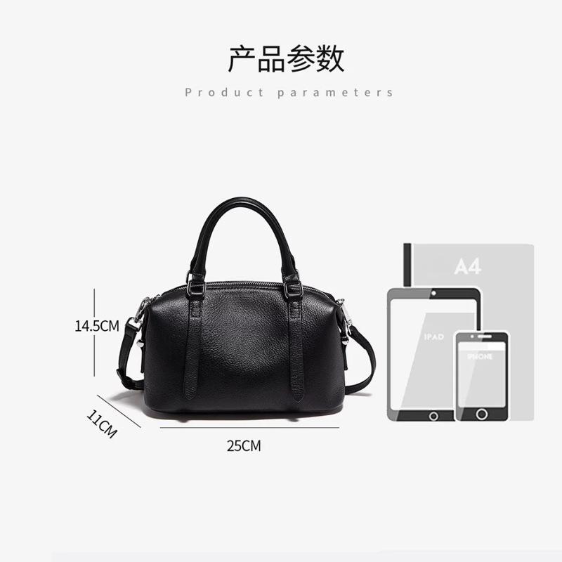 Natural Genuine Leather Women's Bag - Luxury Cowhide Handbag with Pillow Design,Crossbody Shoulder Bag for Ladies' Elegant Style
