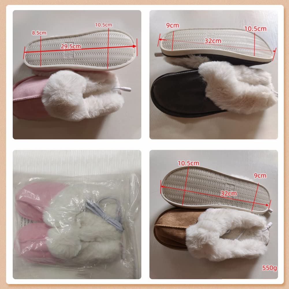 Quickly Warms In 1 MACOLAUDER Electric Foot Warmer Electric Slippers USB Powered Warm Foot Warmer Electric Slippers Foot Heater Hot Leg Heater