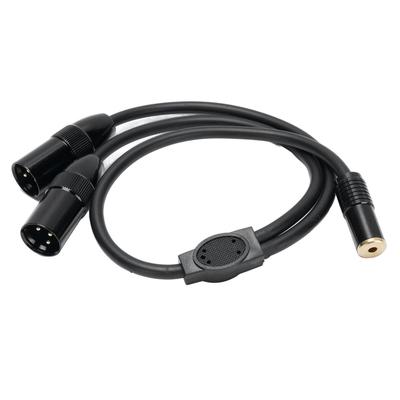 Cavo Sdoppiatore Doppio XLR a 6.35mm 1.6ft Uscita Segnale Accurata 6.35mm Femmina a XLR Maschio Stereo