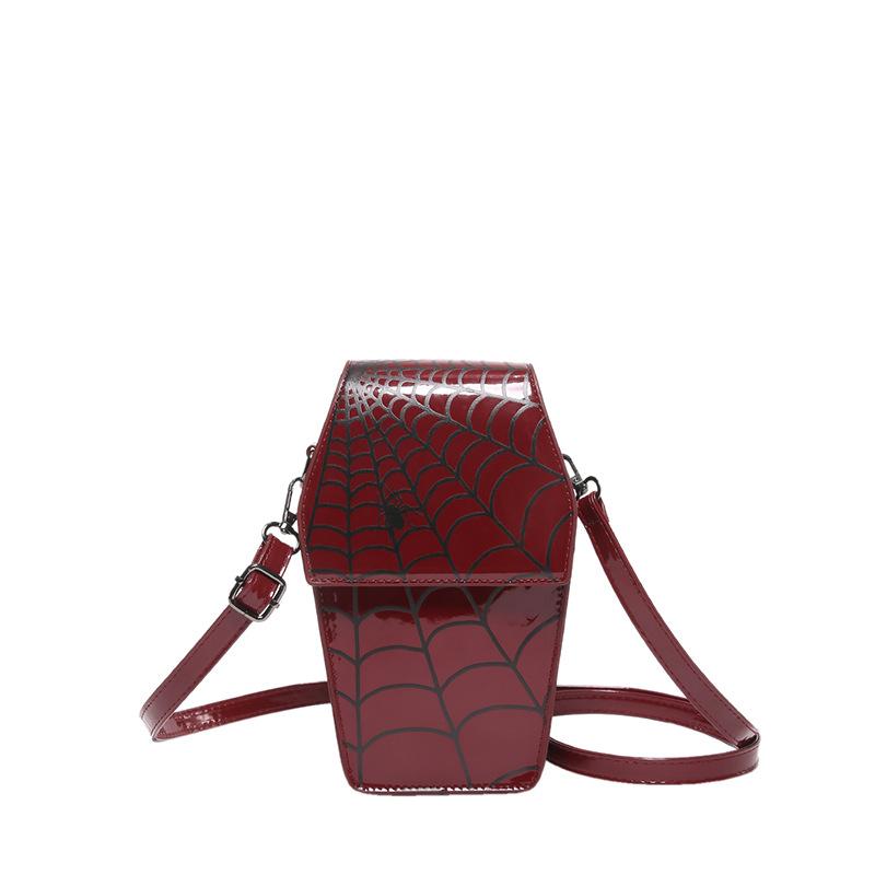 Halloween Funny Small Bag Women 2025 New European and American Fashion Personality Spider Fun Shoulder Small Square Bag