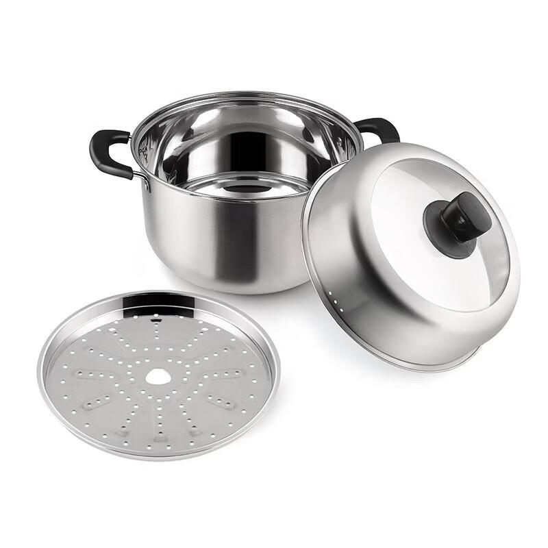 COOKER KING Stainless Steel Soup and Steaming Pot
