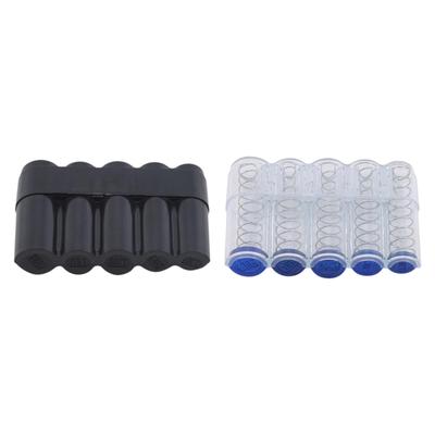 Fournitures de Collection de Pièces Mécanisme de Tri à Ressort 5 Compartiments Tube Capsule de Pièce Porte-Pièces Distributeur de Rangement pour Pièces
