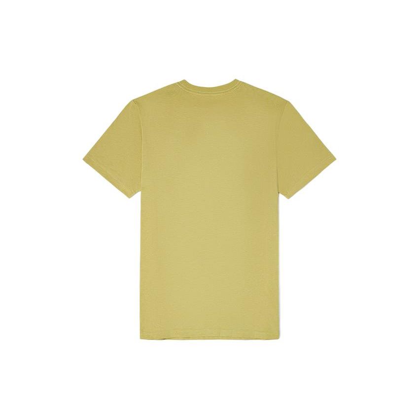 Vans Klassisk Logo med Bokstaver Trykk Vintage Street Rund Hals Kort Ermet T-skjorte Herre T-skjorter Lysgul VN0A4MM6ZB81