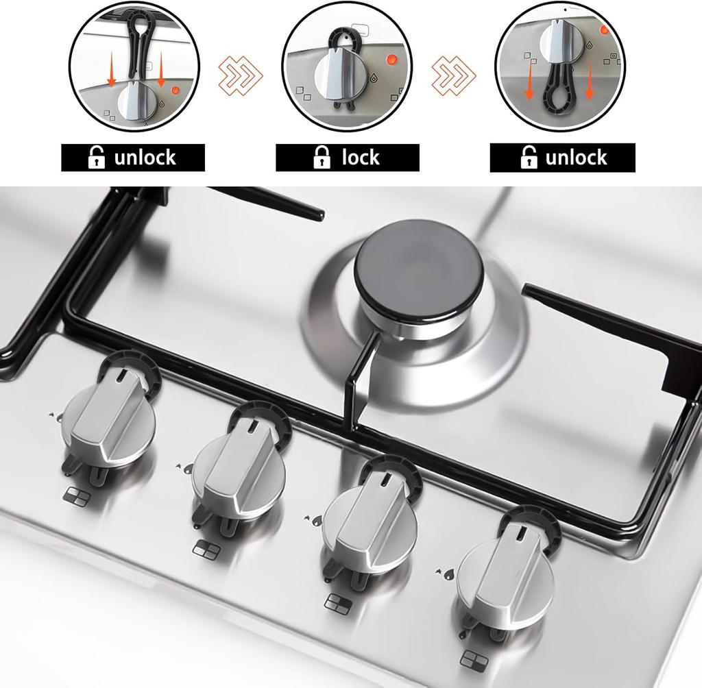 1-11PCS Stove Knob Covers for Kids Gas Stove Knob Locks Baby Safety Oven Knob Covers for Child Pet Safety Childproofing Tools