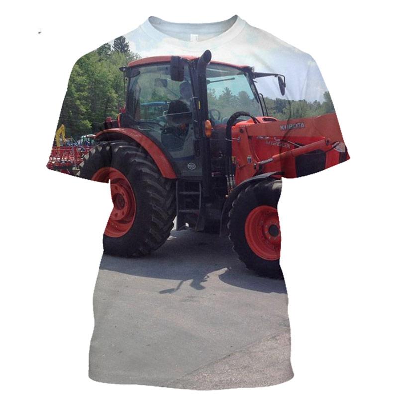 

Classic Agricultural Car Harvester Men S T-Shirt 3d Printed Short Sleeve High-Quality Fashion Street O-Collar Large Size Shirt XXS