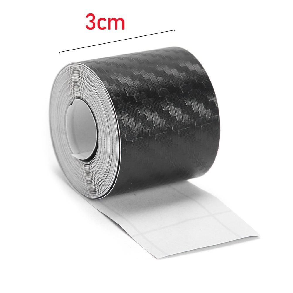 5D Carbon Fiber Car Sticker DIY Paste Protector Strip Auto Door Sill Side Mirror Anti Scratch Tape Waterproof Protect Film
