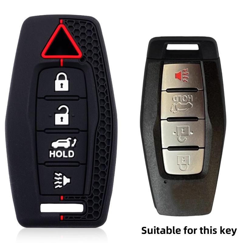 

Silicone Key Cover Case Shell For Mitsubishi Outlander Glx Triton Gls Remote Smart Key Holder Car Keychain Protection