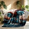 Custom Name Personalized Avatar Print Blanket, Home Decor, Bedroom, Sofa, Camping, Couch, Gifts for Birthday ChristmasEnthusiasts