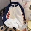 Women's Three-Stripe Stand Collar Zip Sweatshirt