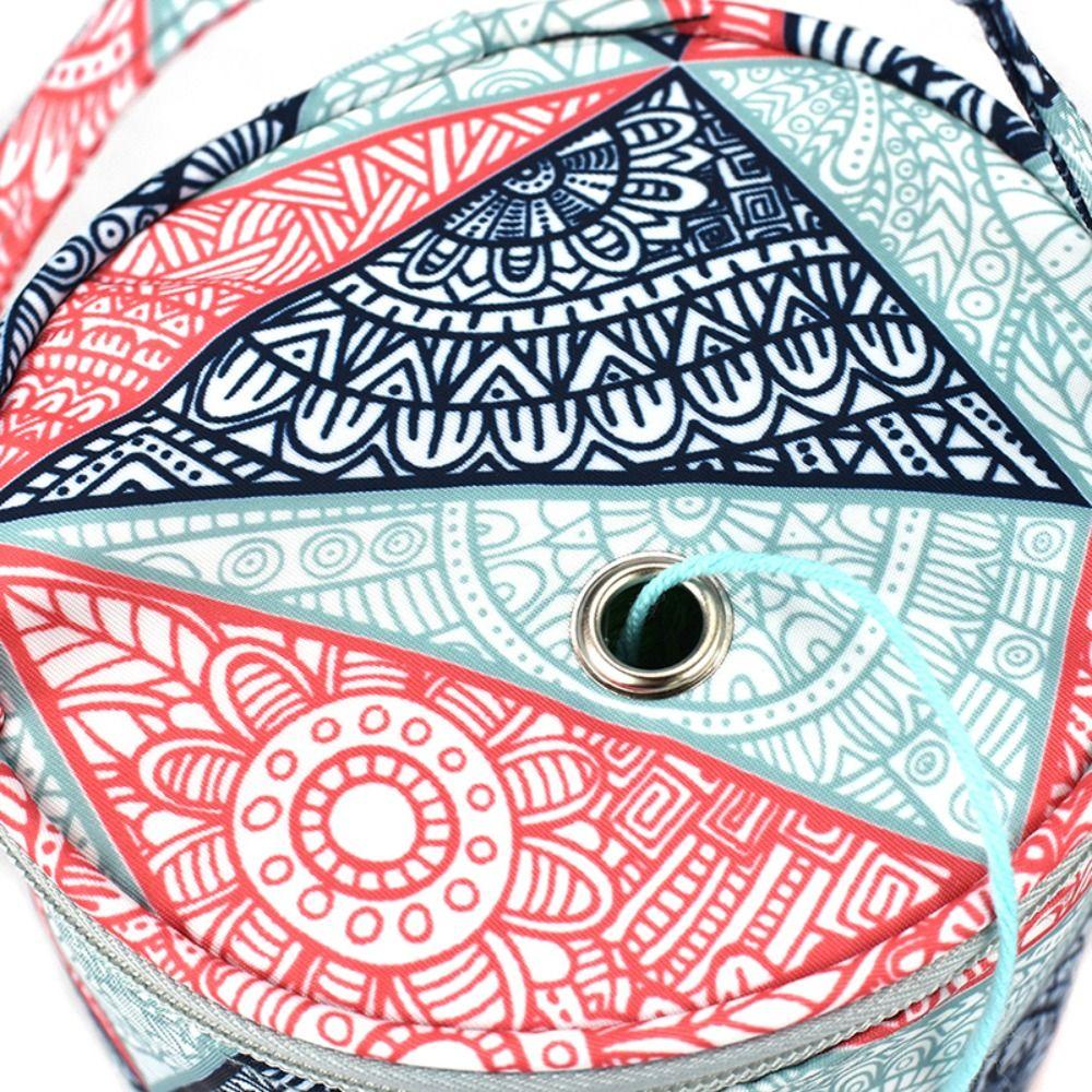 Portable Yarn Storage Bag Round Knitting Bag Crafts Tote Needles Handbag  Needle