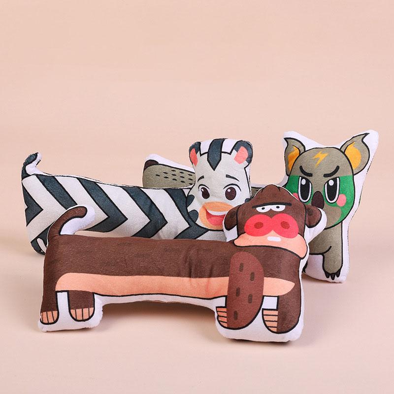 Squeaky Plush Dog Toy Bite Resistant Interactive for Puppy Small Medium Dogs Soft Pet Supplies Teething Play Toy