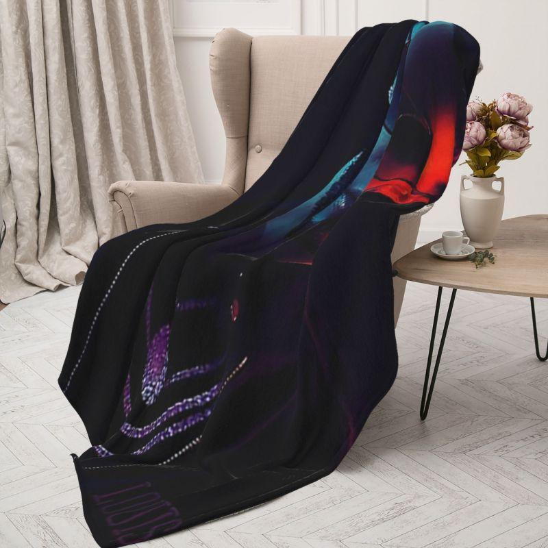 Custom Anuel AA Rapper Latin Urban Music Blanket 3D Print Soft Flannel Fleece Warm Throw Blankets for Office Bedroom Couch Quilt