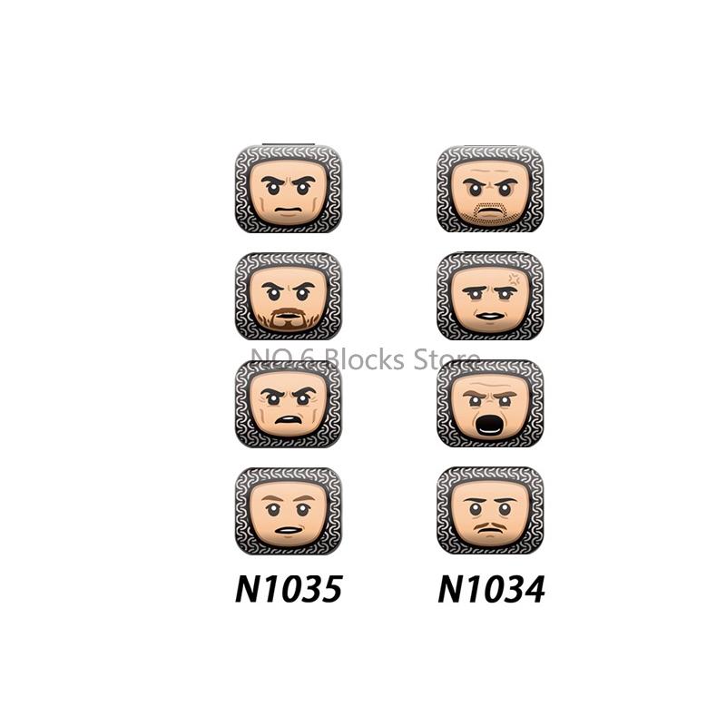 City Building Blocks Body Character Clothing Head Face DIY Parts Hair Expression Accessories Figure Headwear Helmet Bricks Toys