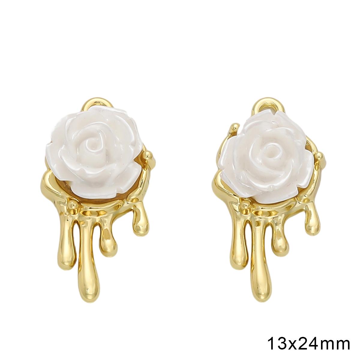 

Золотой/серебряный цвет сплава Алмазное сердце роза бабочка кулон для изготовления ювелирных изделий DIY ожерелье браслет серьги 1pcs золотой