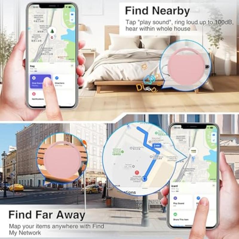 4PCS Positioning Far Away Finder Anti-lose Tracker for Apple Find My voice Locate Key Bag Suitcase Smart Tag for IOS MFi iPhone