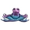Meditation Frog Statue Sitting Frog Figurine Resin Animal Sculpture Indoor Outdoor Garden Desktop Decoration Ornament