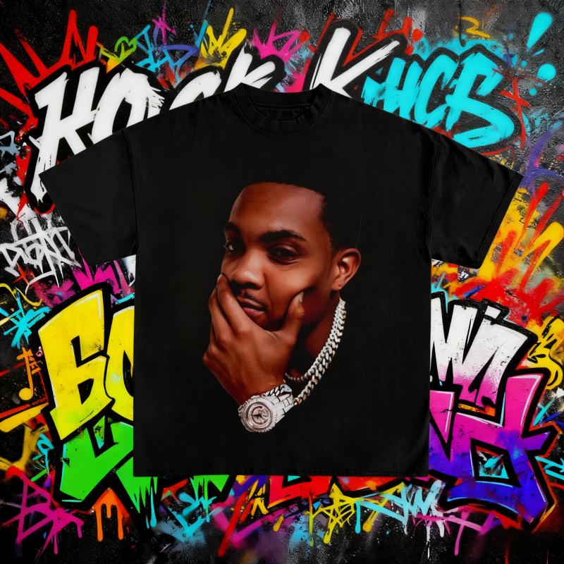 

Summer Rapper T-shirt Concert T-shirt for Men and Women 100% Pure Cotton Retro Breathable Casual Printed Top XL