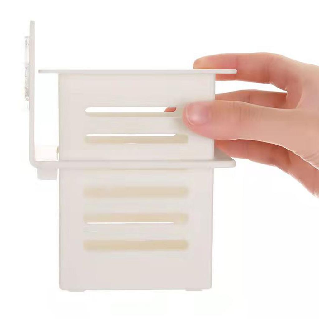 Raft de scurgere pentru baie bucătărie plastic adeziv impermeabil mic de perete coș organizator pentru bețișoare