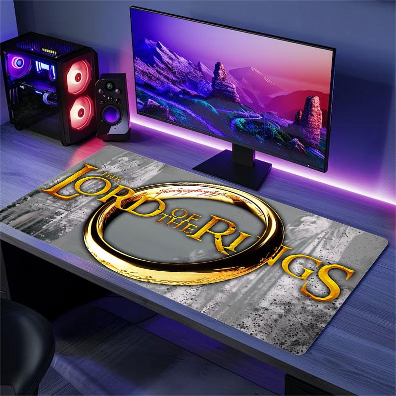 The Lord of the Rings Mouse Pad, Large Gaming Desk Mat, Non-slip XXL Mousepad for Laptop & Tablet, Mini PC Playmat with Stitched Edges