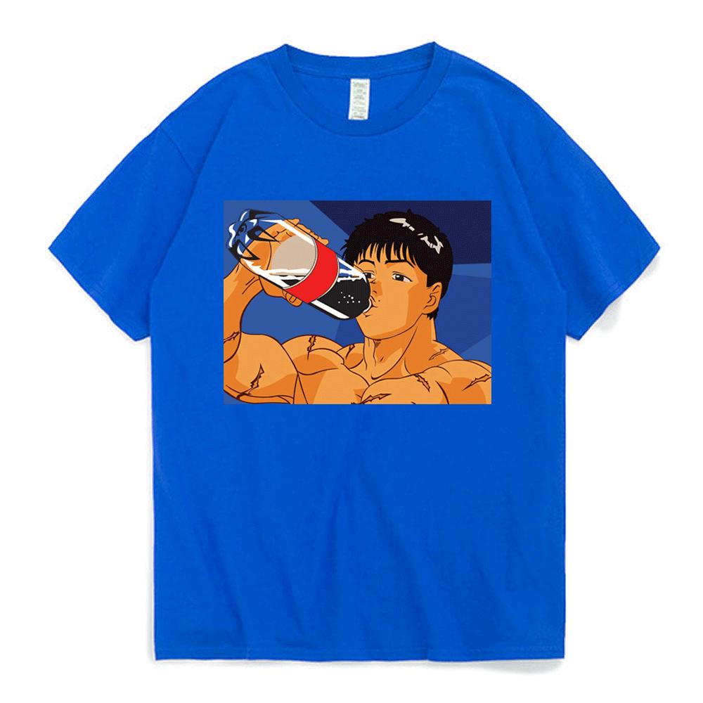 2026 Anime Baki Hanma Graphics T Shirt The Grappler Yujiro Short Sleeve Tee Shirt Men's Women's Casual 100% Cotton T-shirt Streetwear
