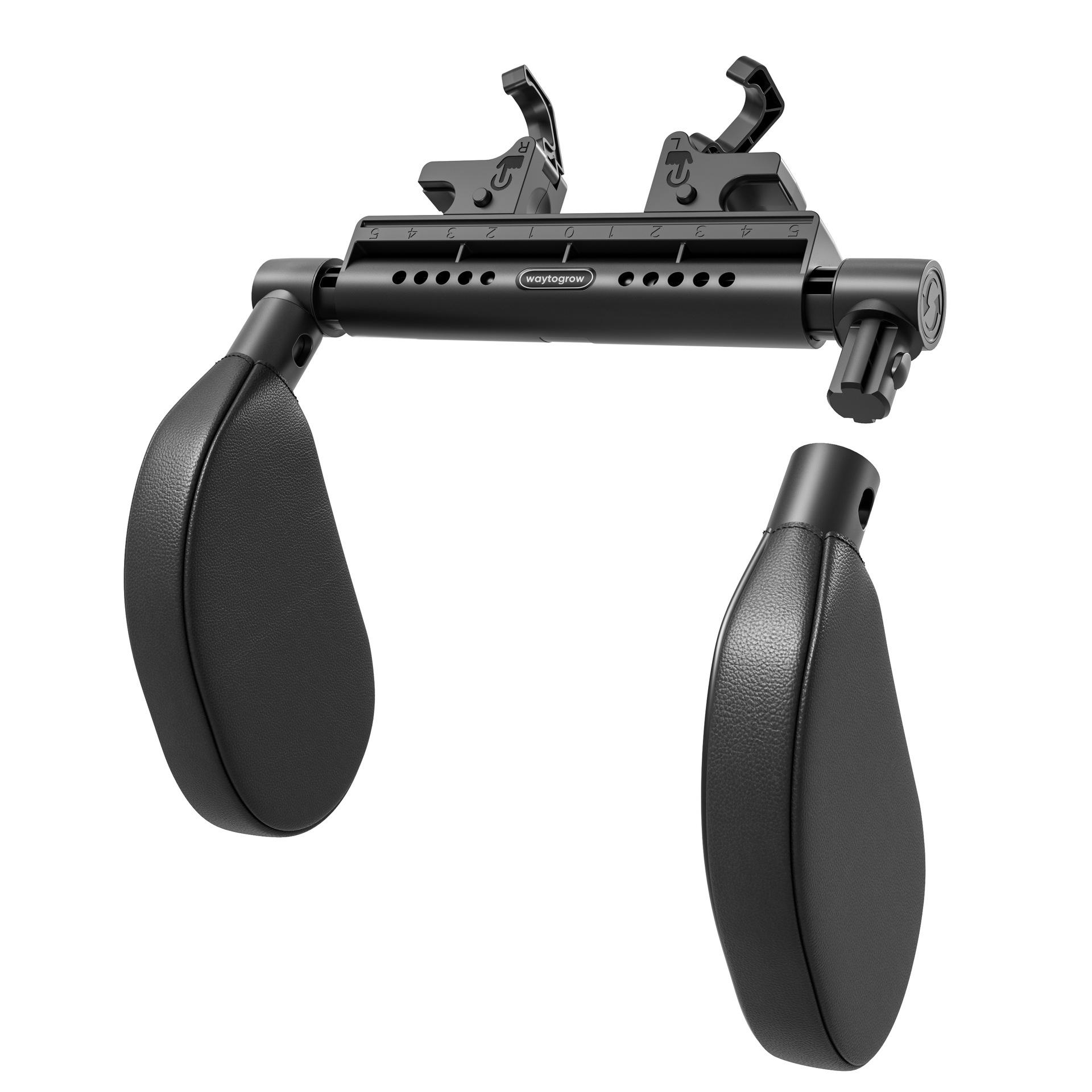 

Triaxial linkage double hook multifunctional car pillow memory foam side sleeper headrest car neck pillow sleeping headrest