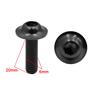 uxcell Motorcycle Bolt Screws, Hex Socket Bolts, Aluminum Alloy, Black, M6 X 20, 40 Pieces
