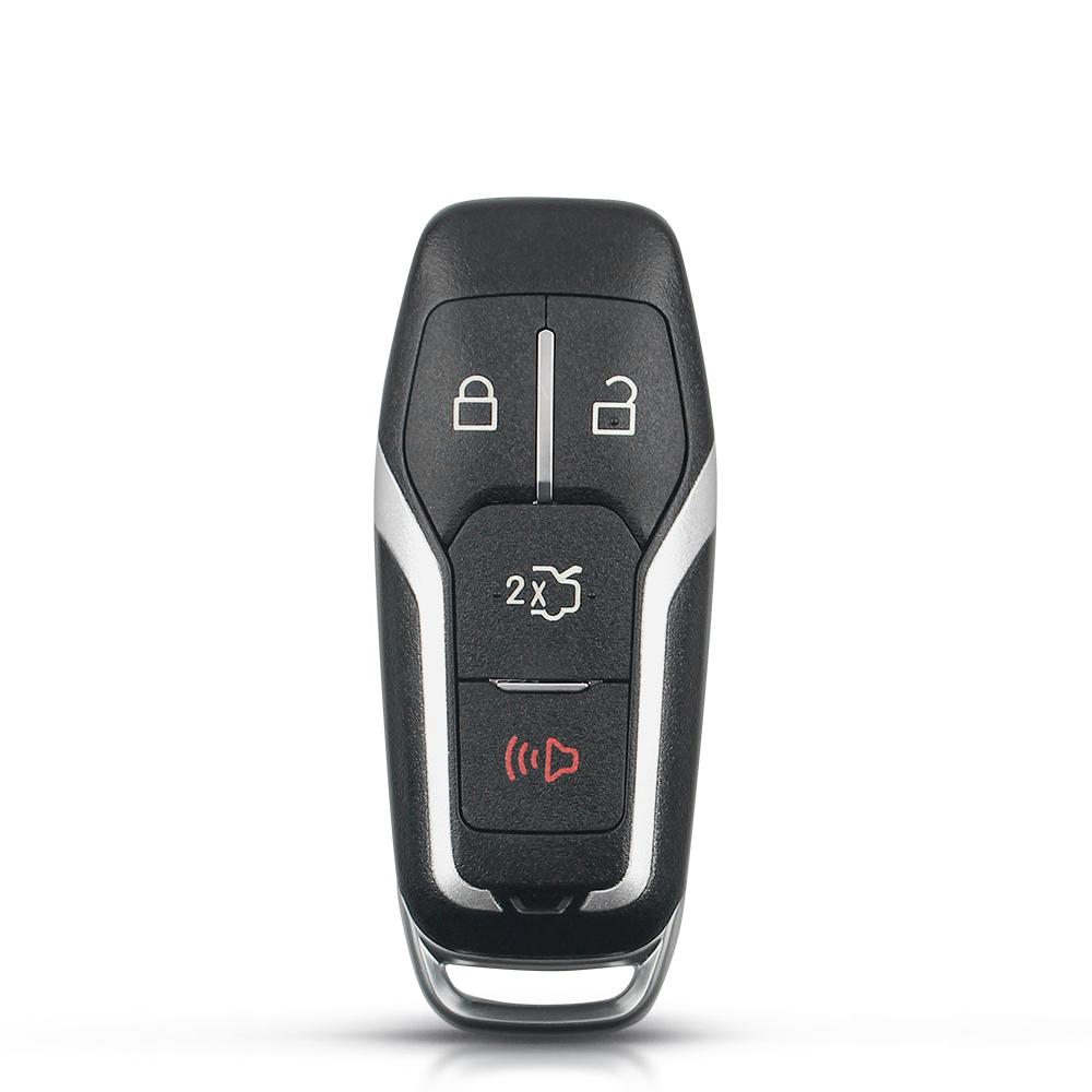 KEYYOU Fernbedienung Smart Auto Schlüsselanhänger Hülle Für 2015 2016 2017 Ford F-150 Explorer Edge Mustang Fusion 3/4/5 Tasten Mit Klinge