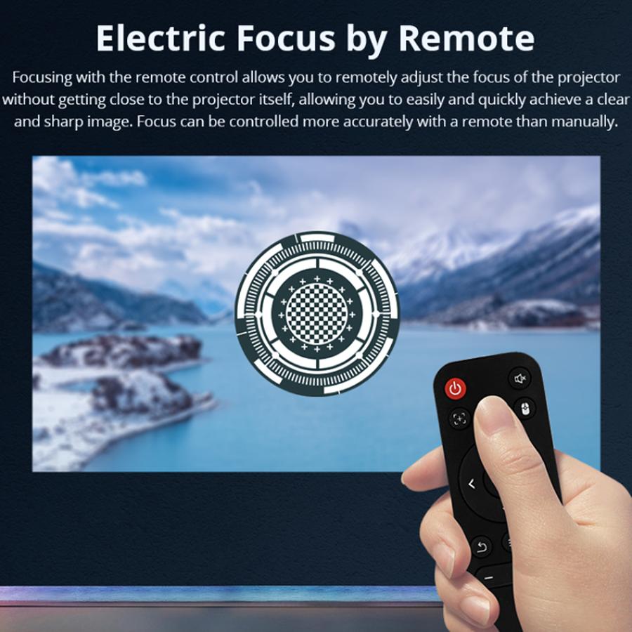 Vivicine L007 Hordozható Android 11 Full HD 1080p Házimozi Projektor, Autofókusz, Automatikus trapéztorzítás-korrekció