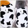 Pet Warm Vest Coral Fleece Dog Clothes Cow Prints Adorable Winter Dog Cat Costume Soft Comfortable Outdoor Wear