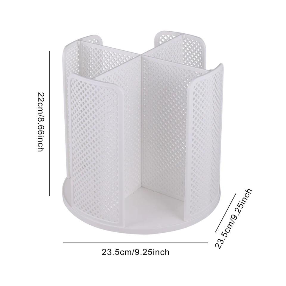 360 Rotation Storage Rack 4-Gird Disposable Cup And Lid Holder Coffee Cup Storage Dispenser Desktop Cup Organizers For Kitchen