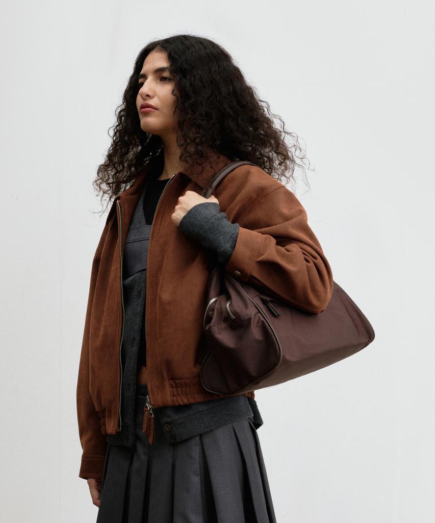 Christine Project Two Zipper Bag Nylon Original(Choco Syrup)
