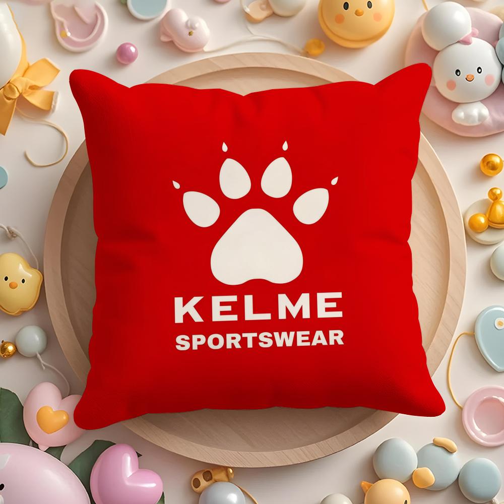 Luxury Fashion K-Kelme Cushion Cover Plush Fabric Soft Double-Sided Printed Sofa Pillow Case Colorfast Home Decor Gift
