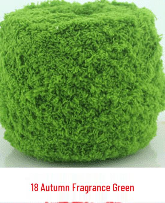 Dreifädiges Korallenfleece Flauschgarn für handgestrickte Chunky Schals und Handtücher