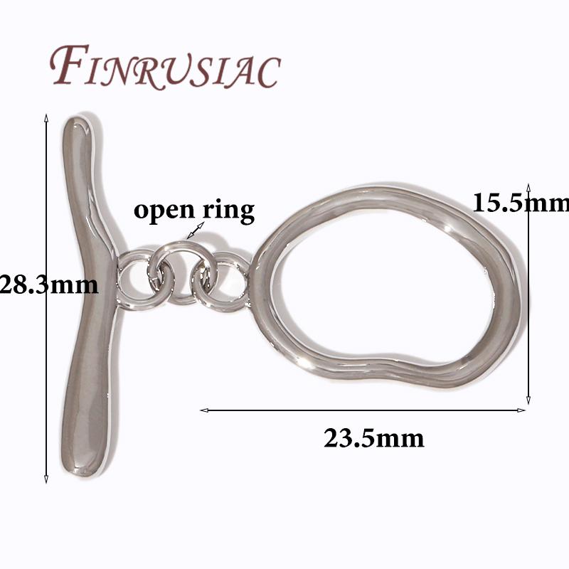 2/4Pcs 18K Gold Plated Toggle Clasps For Jewelry Making Supplies,Brass OT Clasp Connector For Bracelets Findings DIY