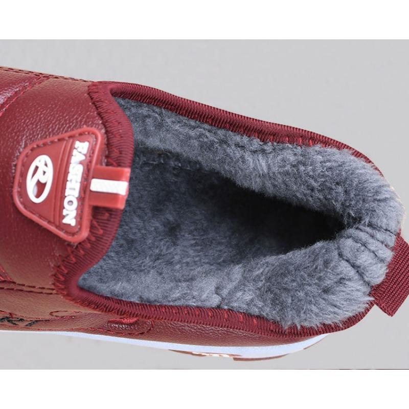 Sněhule Dámské Boty Teplá plyšová kožešina Kotníkové boty Zimní Dámské Nazouváky Ploché Neformální boty