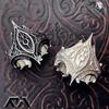 Gothic Style Adjustable Open Ring Alloy Metal Statement Jewelry Edgy Gift For Her Him Dark Elegant Design