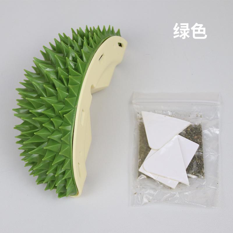 

Durian Cat Scratcher Toy Wall Corner Massage Grooming Comb Self Play Relaxation Supplies for Kittens Pets зелёный
