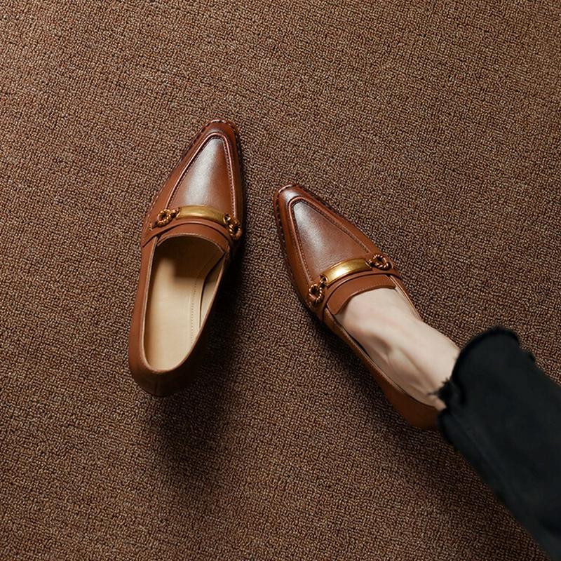 Fashion NEW Spring Women Shoes Pointed Toe Thin Heel Women Pumps Genuine Leather High Heel Retro Women's Stiletto Heels Zapatos De Mujer
