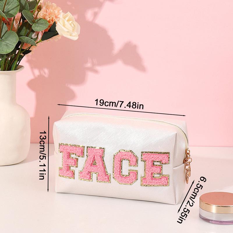 

Восьмиугольная косметичка и дорожная сумка из искусственной кожи с вышивкой