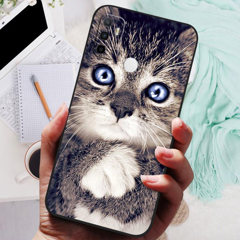 For OPPO A32 A53 A53S 2020 Case Lion Wolf Silicone Soft Back Cover For OPPO A15 A15S A35 Phone Case Protective Shell A53 2022