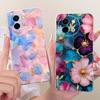 For Vivo Y38 5G Case Colorful Flowers Painted Cover Soft Slim Phone Case For Vivo Y58 5G V2355 Y 38 VivoY38 VivoY58 Fundas Coque