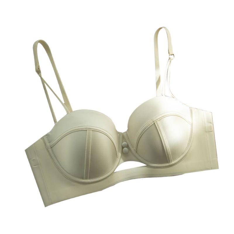 Eleganter französischer Cutout Push-Up BH für Damen - Vergrößert kleine Oberweite mit Anti-Hänge-Stütze und stilvollem Rückendesign