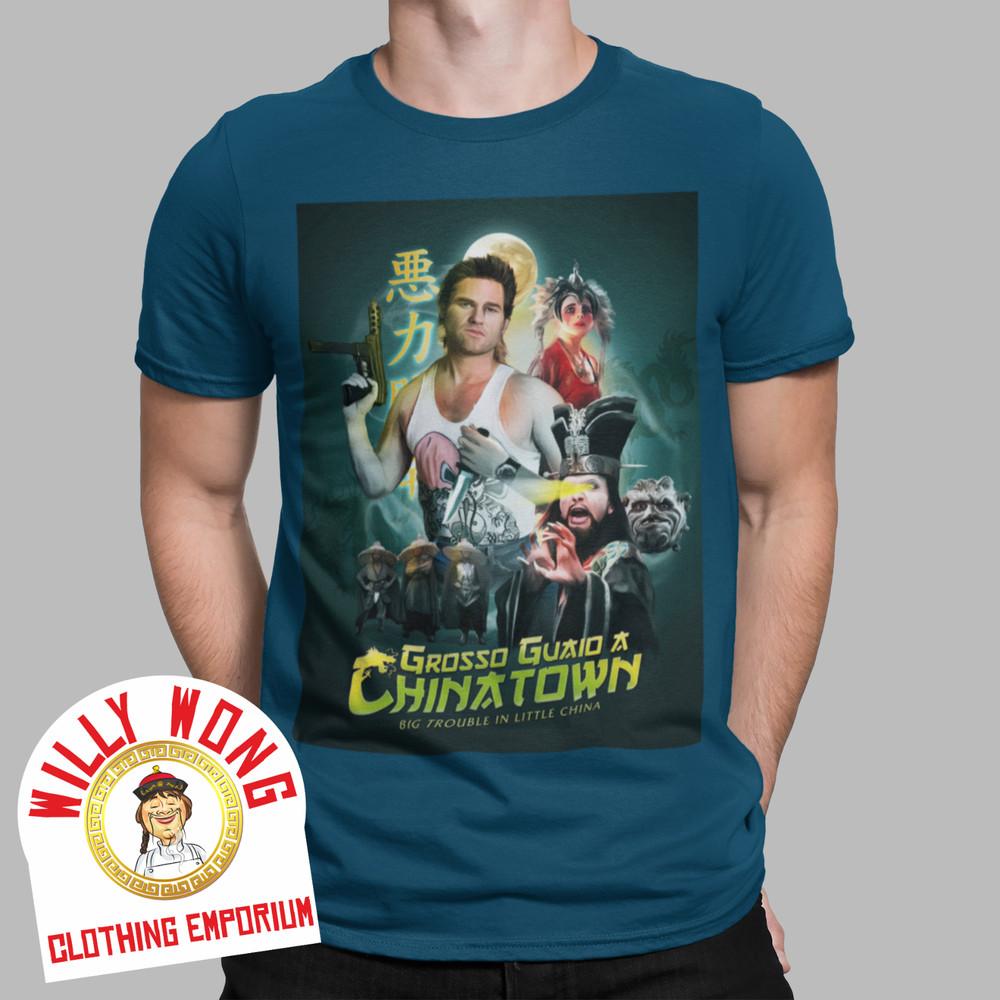 Big Trouble In Little China T-Shirt Retro Movie Poster 80s Classic Vintage UK Unisex T-Shirt M