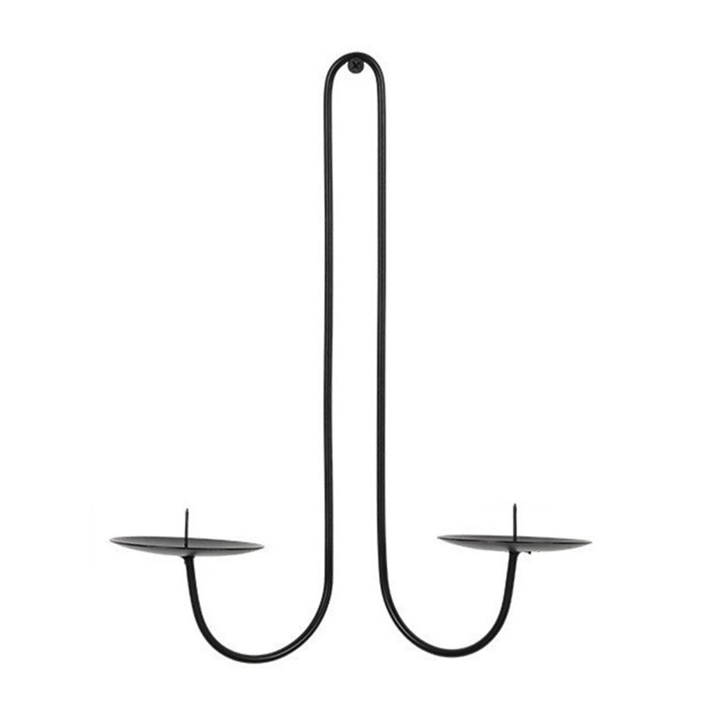 Yousheng Iron Candle Sconce Libra Style Wall Candle Holder Hanging Candle Holder for Living Room Dining Room And Fireplace Decor