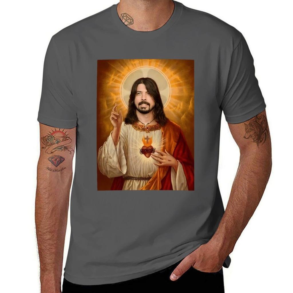 Dave Grohl Jesus TShirt Dry Fit Athletic Short Sleeve Shirt