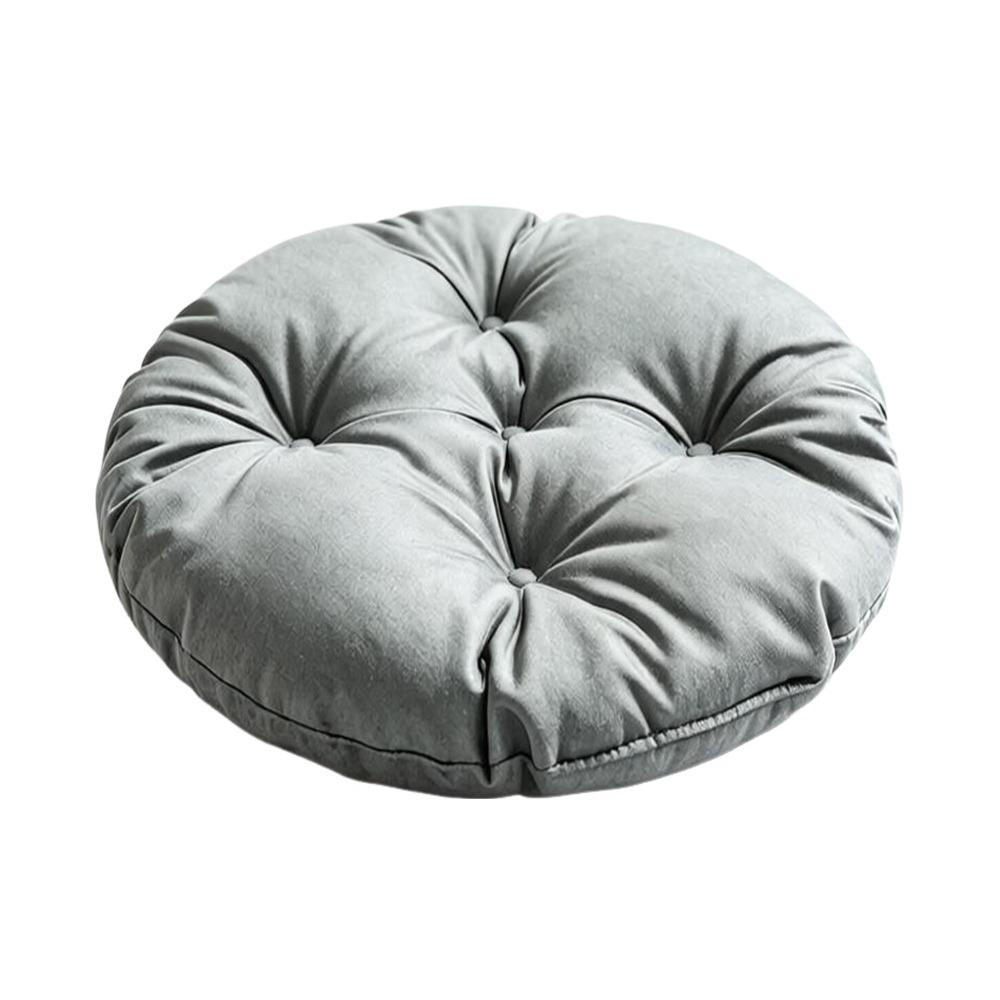 Silk Fabric Chair Cushion Round Sofa Seat Cushion Durable Tatami Mat  for Home&Office