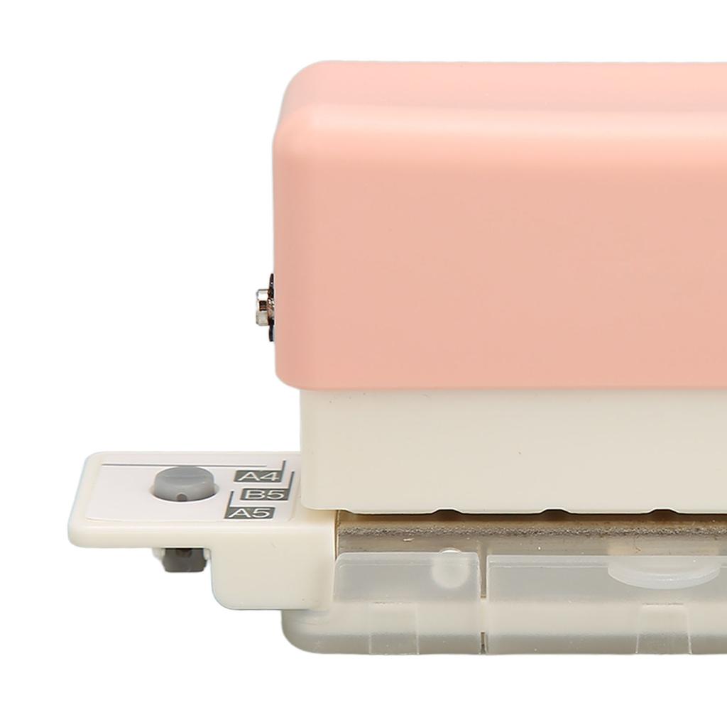 6 Hole Paper Puncher Portable Cute ABS Manual 7mm Punching Depth Desktop Punch Puncher for