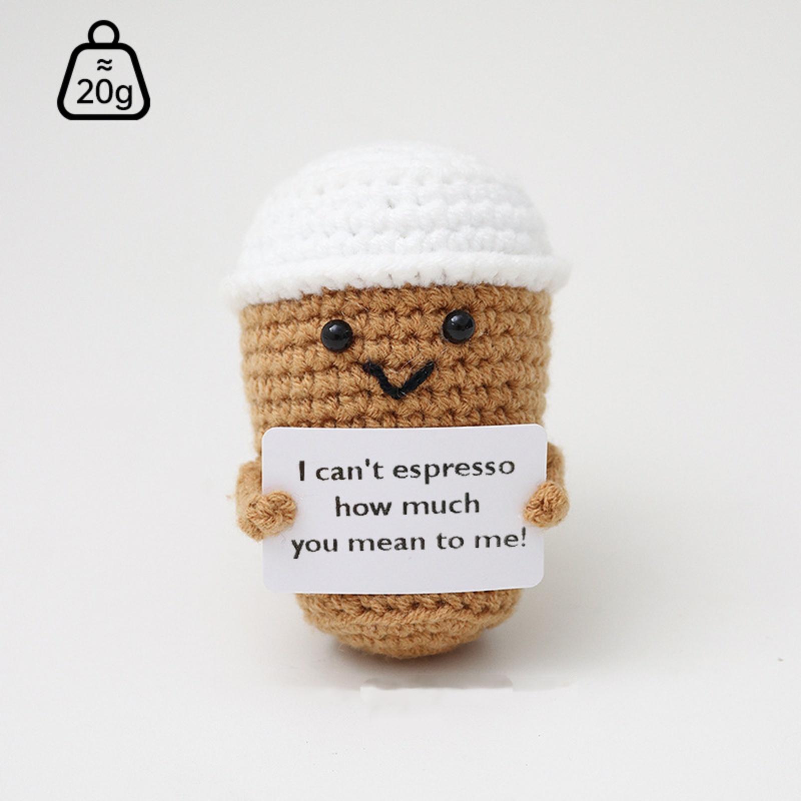 

Подарки для женщин-любителей кофе, Поддержка позитивных эмоций, Ручная работа крючком, Небольшие подарки в знак признательности для коллеги, учителя, друзей, Подарок «Спасибо» One Size коричневый