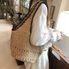 Fashion Straw Bag Large Capacity Summer Beach Handbag Trendy Grass Woven Bag  Beach